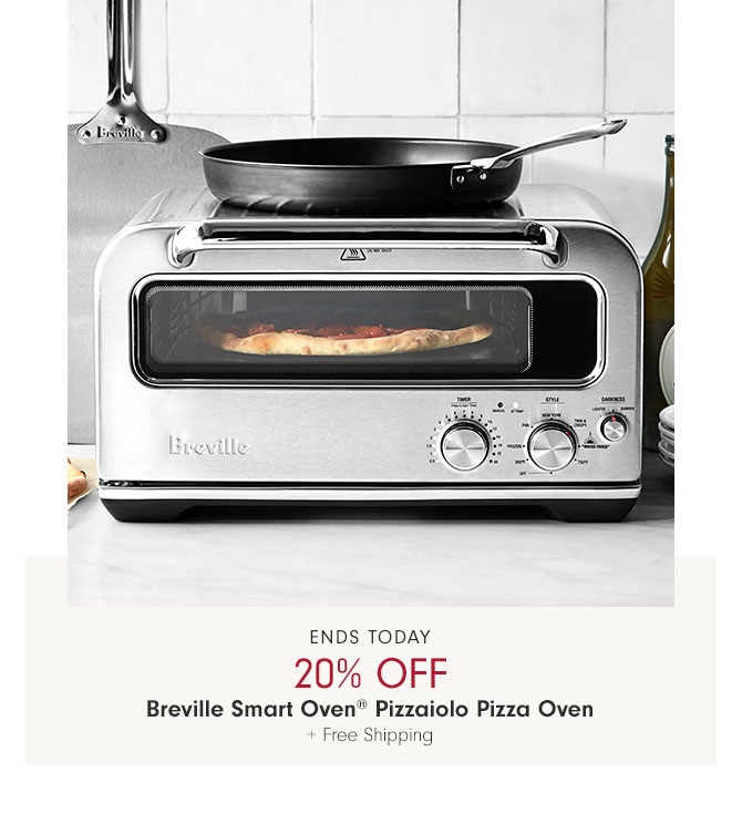 Ends Today 20% Off Breville Smart Oven® Pizzaiolo Pizza Oven + Free Shipping