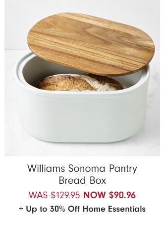 Williams Sonoma Pantry Bread Box - NOW $90.96 + Up to 30% Off Home Essentials