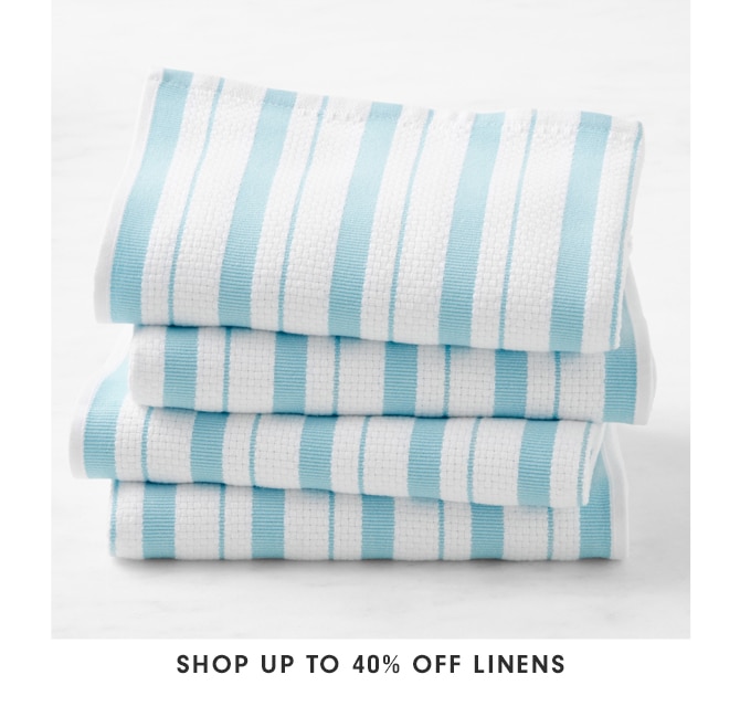 Shop up to 40% off linens