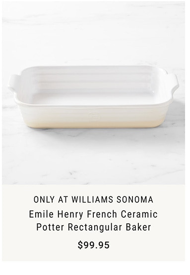 Emile Henry French Ceramic Potter Rectangular Baker - $99.95