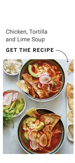 Chicken, Tortilla and Lime Soup - GET THE RECIPE