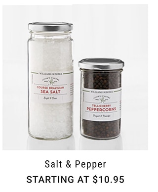 SALT & PEPPER - STARTING AT $10.95