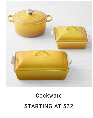  Cookware STARTING AT $32 
