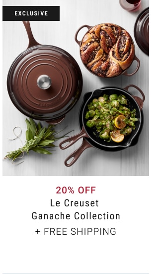 20% Off Le Creuset Ganache Collection + free shipping