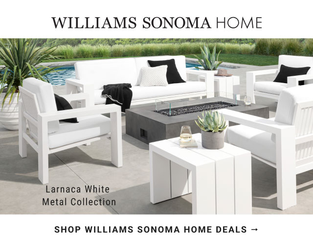 WILLIAMS SONOMA HOME - Larnaca White Metal Collection - shop williams sonoma home deals