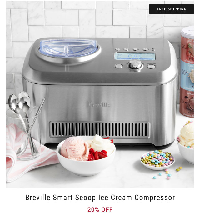 Breville Smart Scoop Ice Cream Compressor 20% Off