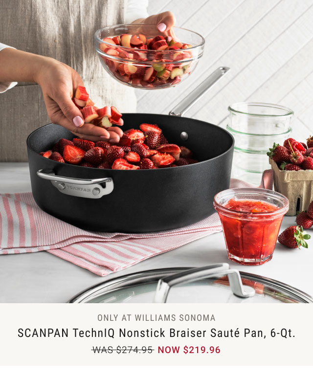 Williams Sonoma SCANPAN TechnIQ Nonstick Braiser Saute Pan, 6-Qt.