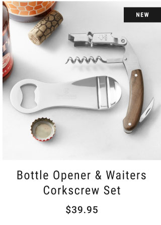 Crafthouse Signature Bottle Opener and Waiters Corkscrew Set