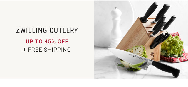 Zwilling Cutlery up to 45% off + Free Shipping