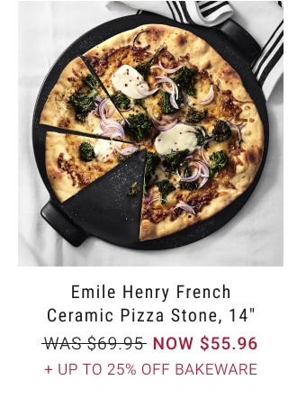 Emile Henry French Ceramic Pizza Stone, 14" - NOW $55.96 + Up to 25% Off bakeware