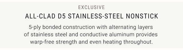 Exclusive - All-Clad d5 Stainless-Steel Nonstick