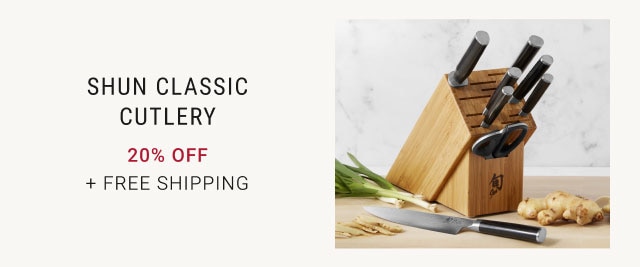 Shun Classic Cutlery 20% Off + Free Shipping