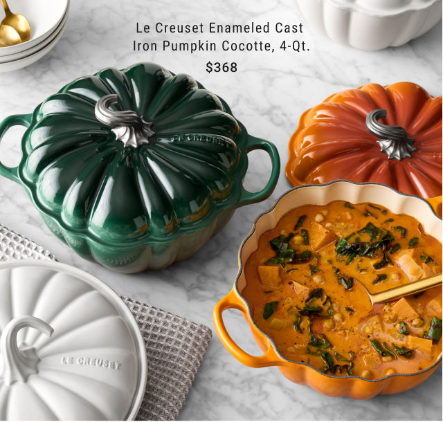 Le Creuset 4-qt Enameled Cast-Iron Pumpkin Cocotte ,Artichaut
