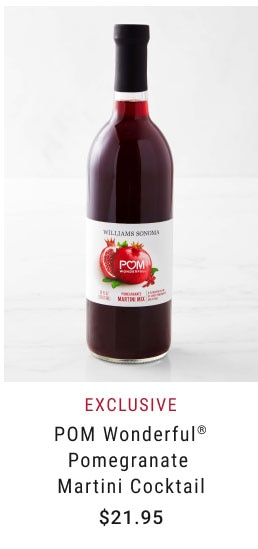 Exclusive - POM Wonderful® Pomegranate Martini Cocktail - $21.95