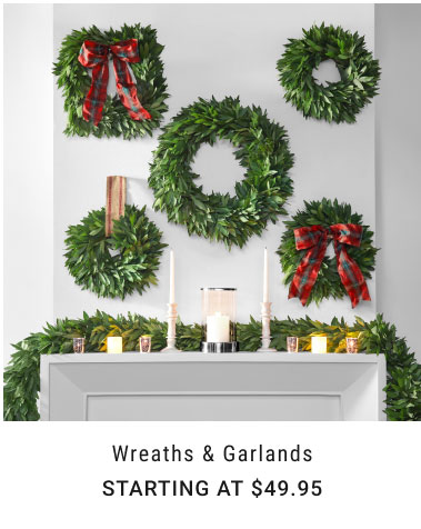 Wreaths & Garlands Starting at $49.95