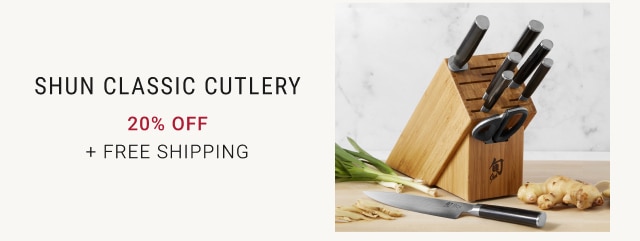 Shun Classic Cutlery - 20% Off + Free Shipping