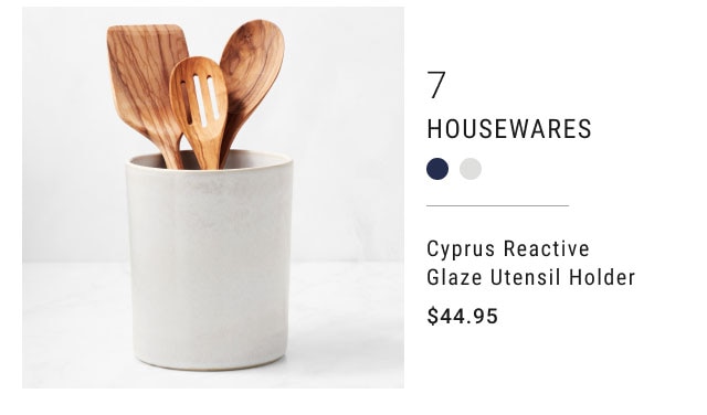 7 - Housewares - Cyprus Reactive Glaze Utensil Holder - $44.95