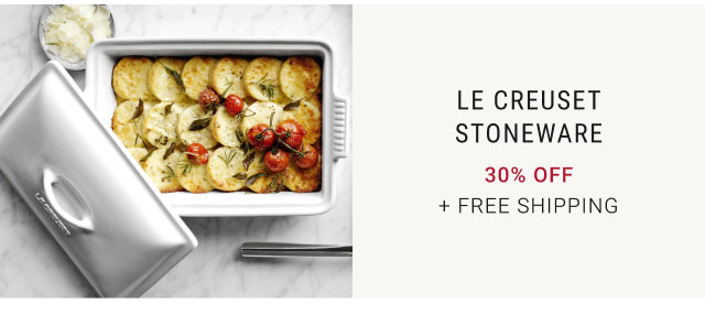 Le Creuset Stoneware 30% Off + Free Shipping