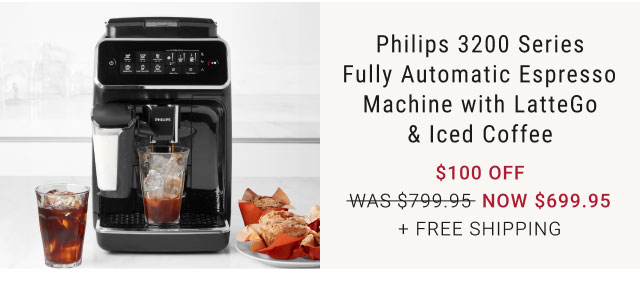 Philips 3200 Series Fully Automatic Espresso Machine with LatteGo & Iced Coffee NOW $699.95 + Free Shipping