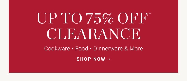 up to 75% off clearance - shop now