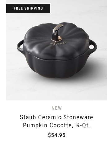 Staub Ceramic Stoneware Pumpkin Cocotte, ¾-Qt. - $54.95