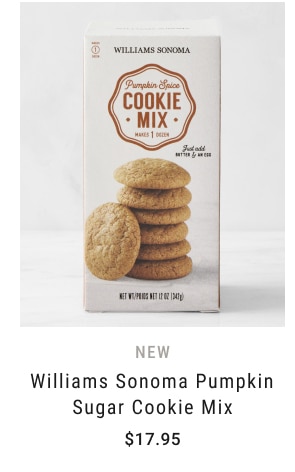 Williams Sonoma Pumpkin Sugar Cookie Mix - $17.95