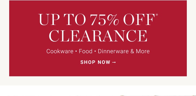 up to 75% off clearance - shop now