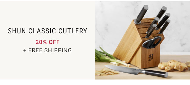 Shun Classic Cutlery 20% Off + Free Shipping