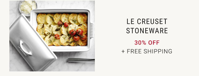 Le Creuset Stoneware 30% Off + Free Shipping