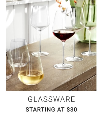 glassware - Starting at $30