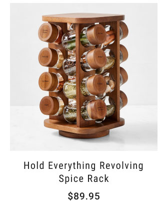 Hold Everything Revolving Spice Rack, Walnut