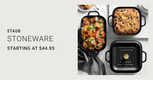 staub Stoneware - starting at $44.95