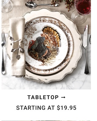 Tabletop starting at $19.95.