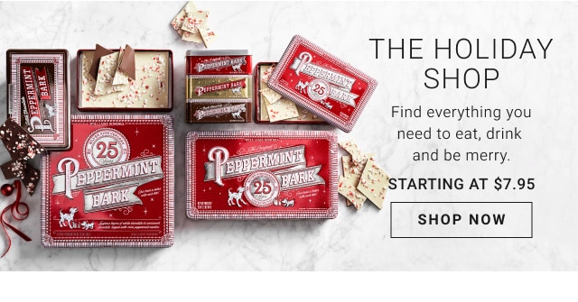 The Holiday Shop. Find everything you need to eat, drink and be merry. Starting at $7.95. SHOP NOW.