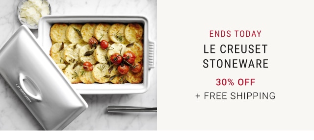 Le Creuset Stoneware. 30% OFF + FREE SHIPPING.