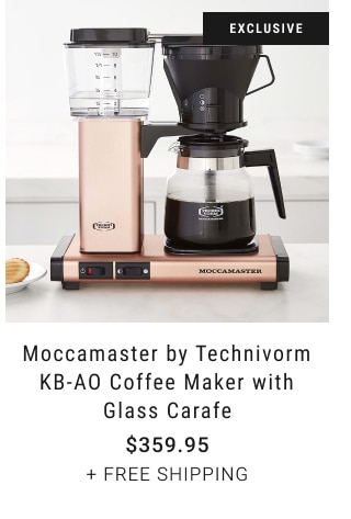 Moccamaster by Technivorm KB-AO Coffee Maker with Glass Carafe - Starting at $359.95 + FREE SHIPPING