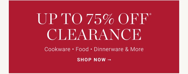 up to 75% off clearance - shop now