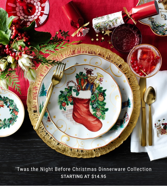 ’Twas the Night Before Christmas Dinnerware Collection - Starting at $14.95