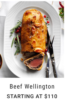 Beef Wellington Starting at $110