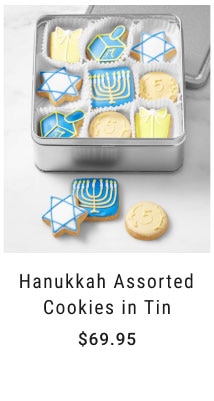 Hanukkah Assorted Cookies in Tin $69.95