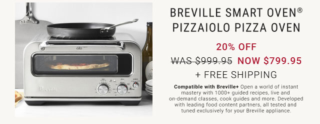 Breville Smart Oven® Pizzaiolo Pizza Oven Now $799.95 + Free Shipping