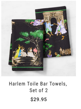 Harlem Toile Bar Towels, Set of 2 - $29.95