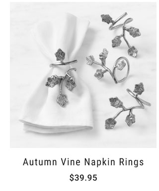 Autumn Vine Napkin Rings - $39.95