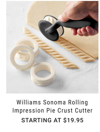 Williams Sonoma Rolling Impression Pie Crust Cutter Starting at $19.95