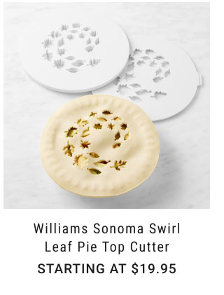 Williams Sonoma Swirl Leaf Pie Top Cutter Starting at $19.95