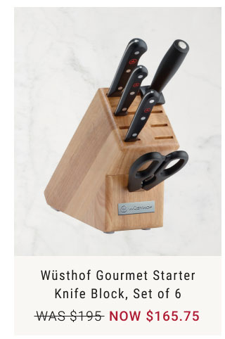 Wüsthof Gourmet Starter Knife Block, Set of 6 NOW $165.75