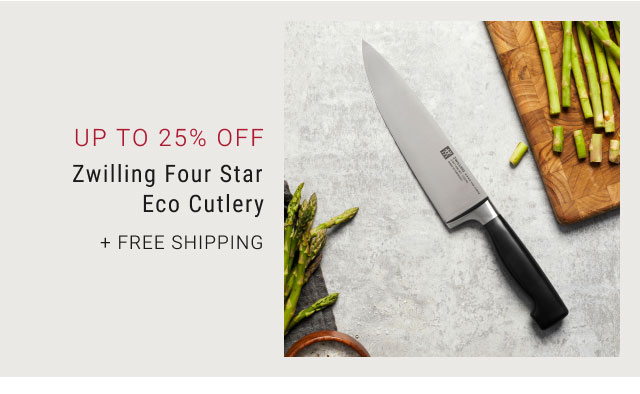 Up to 25% off Zwilling Four Star Eco Cutlery + free shipping