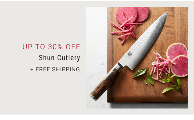 Up to 30% Off Shun Cutlery + free shipping