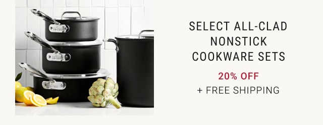 Select All-Clad Nonstick Cookware Sets - 20% off + Free Shipping