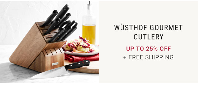 Wüsthof Gourmet Cutlery Up to 25% Off + Free Shipping